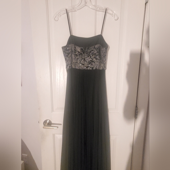 Alex Evenings Black and Silver Maxi Dress - Picture 3 of 7